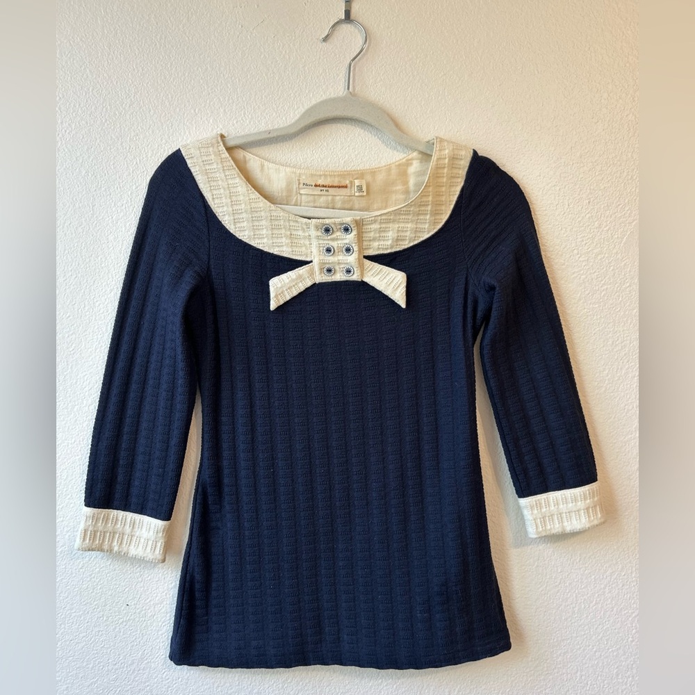 Anthropologie Pilcro Navy Top